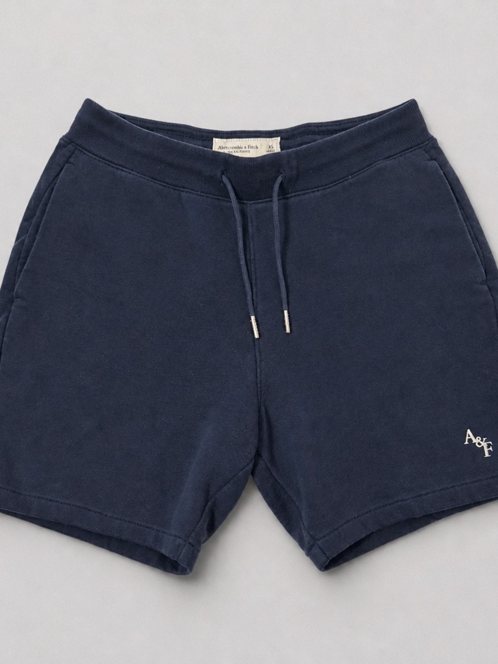 Abercrombie & Fitch Men’s XS Navy Drawstring Shorts Pockets Drawstring Casual - Picture 1 of 8